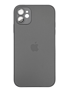 Чехол TPU+Glass sapphire matte case with MagSafe для iPhone 11 graphite