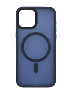 Чохол TPU+PC Metal Buttons with MagSafe Colorful для iPhone 15 Pro Max navy blue (ummi)