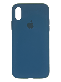 Силиконовый чехол Full Cover для iPhone X/XS mist blue
