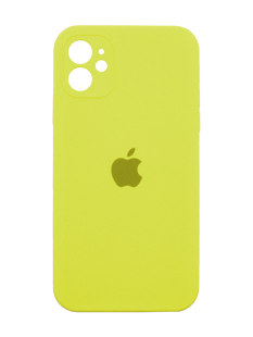 Силиконовый чехол Full Cover Square для iPhone 11 canary yellow Full Camera
