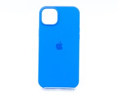 Силіконовий чохол Full Cover для iPhone 15 Plus new lake blue (capri blue)