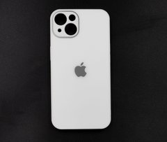 Чохол Glass Matte Designo для iPhone 13 white Full Camera