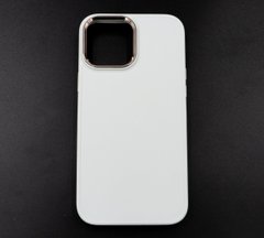 TPU чохол Bonbon Metal Style для iPhone 13 Pro Max white