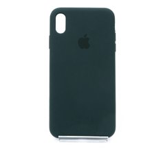 Силіконовий чохол Full Cover для iPhone XS Max black green