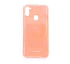 Силиконовый чехол Molan Cano Glossy для Samsung A11 fluoriscente pink