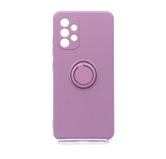 Чохол (TPU) Candy Ring для Samsung A32 4G cherry purple Full Camera
