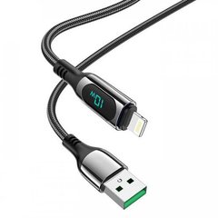 USB кабель Hoco S51 Extreme Lightning 2.4A 1.2m black