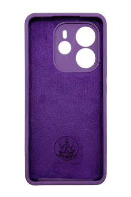 Силіконовий чохол Full Cover Lakshmi для Xiaomi Redmi Note 14 4G purple (AAA)Full Camera без logo