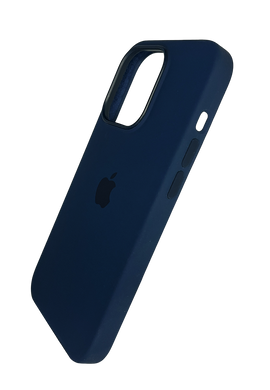 Силиконовый чехол with MagSafe для iPhone 12/12 Pro deep navy 1:1 Smart animation