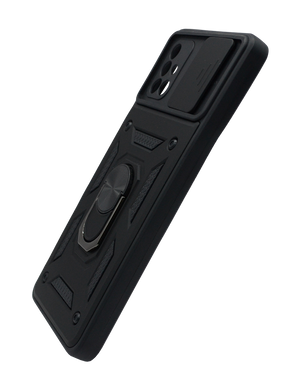 Чохол Camshield Serge Ring for Magnet для Samsung A71 black протиударний шторка/захист камери