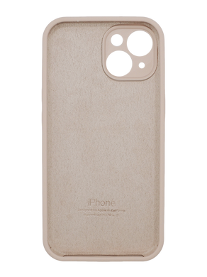 Силіконовий чохол Full Cover для iPhone 15 pink sand Full Camera