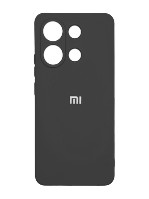 Силіконовий чохол Full Cover для Xiaomi Redmi Note 13 4G black Full Camera