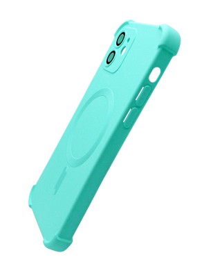Силіконовий чохол Silk Touch with MagSafe для iPhone 12 turquoise Full Camera