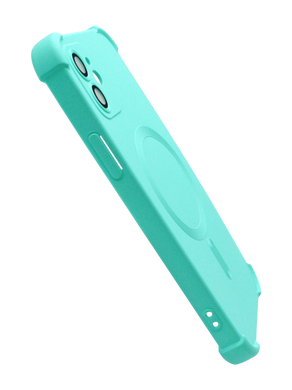 Силіконовий чохол Silk Touch with MagSafe для iPhone 12 turquoise Full Camera