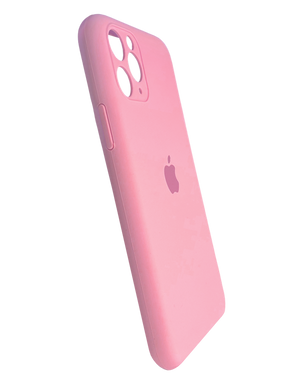 Силіконовий чохол Full Cover для iPhone 11 Pro light pink Full Camera