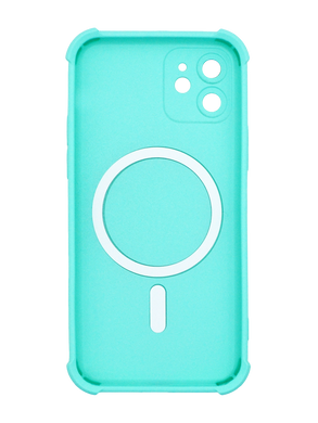 Силіконовий чохол Silk Touch with MagSafe для iPhone 12 turquoise Full Camera