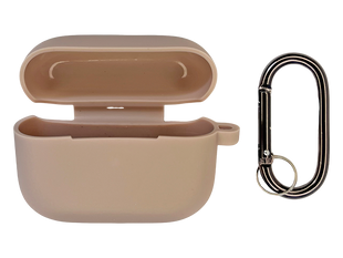 Чохол Silicone Case New for AirPods Pro + карабін pink sand, box