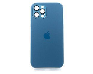 Чохол TPU+Glass sapphire matte case для iPhone 12 Pro navy blue