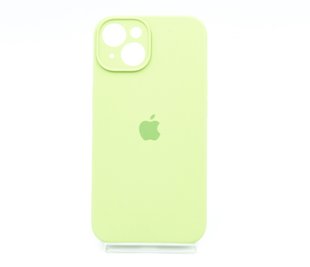 Силіконовий чохол Full Cover для iPhone 14 green(1) Full Camera