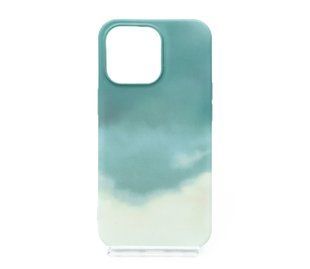 Силіконовий чохол WAVE Watercolor для iPhone 13 Pro dark green/gray (TPU)