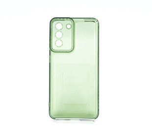 Чохол TPU Starfall Clear для Samsung S21 FE green Full Camera