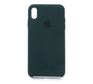 Силіконовий чохол Full Cover для iPhone XS Max black green