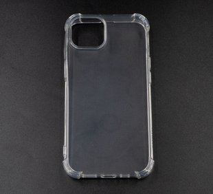 Чохол (TPU) Getman Ease logo для iPhone 14 clear з посиленими кутами