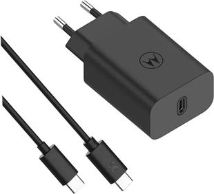 Мережевий зарядний пристрій Motorola 30W USB-C+ кабель 1м (SJMC302)ч