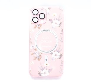 TPU+PC чохол Secret Garden with MagSafe для iPhone 12 Pro Max pink