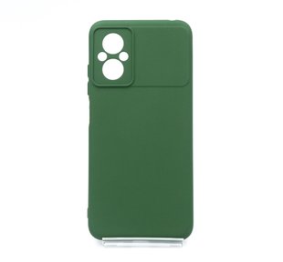 Силіконовий чохол Full Cover для Xiaomi Poco M5 dark green Full Camera без logo