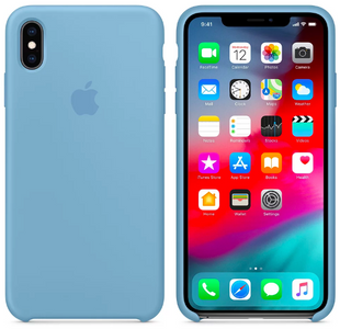 Силіконовий чохол original для iPhone X/XS corn flower