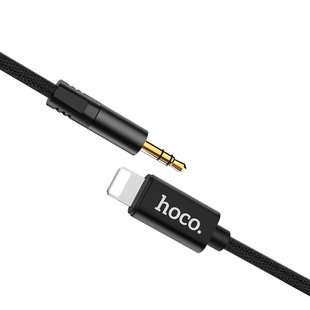 AUX кабель Hoco UPA13 Lightning 1m black