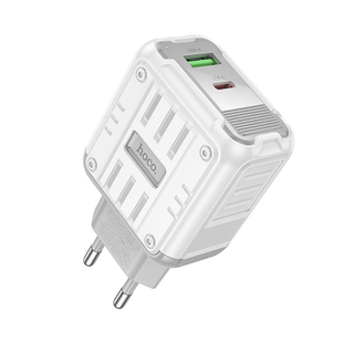 Сетевой блок питания Hoco C136A 1USB-C/1USB PD/QC 45W White