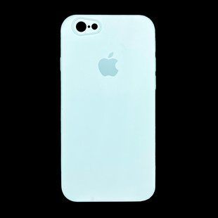 Силиконовый чехол Full Cover Square для iPhone 6 light turquoise Camera Protective