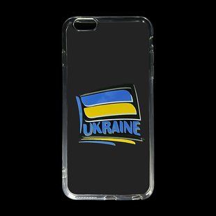 Силіконовий чохол MyPrint для iPhone 6+ Прапорець, clear