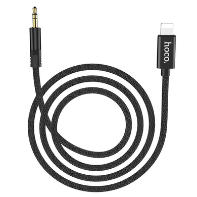 AUX кабель Hoco UPA13 Lightning 1m black