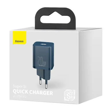 СЗУ Baseus Super Si Quick Charger 1C 20W EU blue