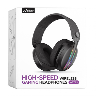 Наушники Walker BIG WBT-83 RGB/BT/2.4G игровые с микрофоном black