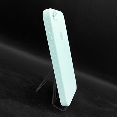 Силіконовий чохол Full Cover Square для iPhone 6 light turquoise Camera Protective