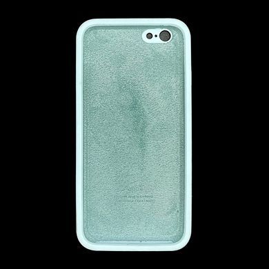 Силіконовий чохол Full Cover Square для iPhone 6 light turquoise Camera Protective