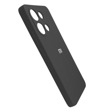 Силиконовый чехол Full Cover для Xiaomi Redmi Note 13 4G black Full Camera