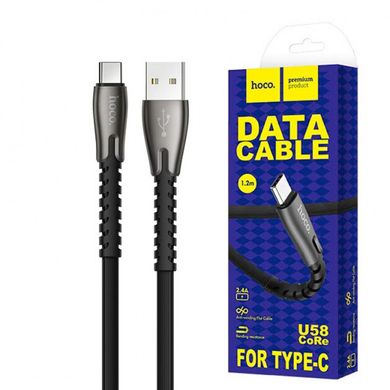 USB кабель HOCO U58 Core Type-C 3A/1,2m black