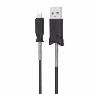 USB кабель Hoco X24 Pisces Charging Data Lightning 1m Black
