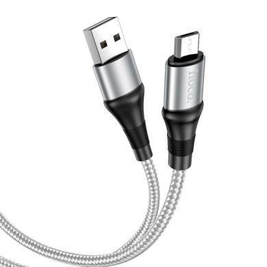 USB кабель Hoco X50 Excellent Micro QC 2.4A/1m gray