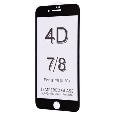 Защитное 4D стекло Glass для iPhone 7+/8 + black