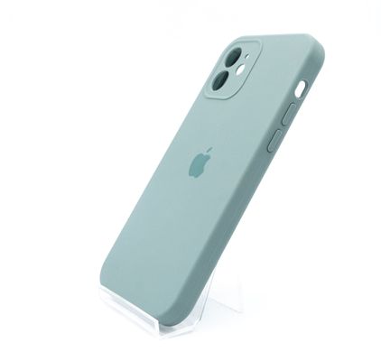 Силіконовий чохол Full Cover для iPhone 12 pine green Full Camera