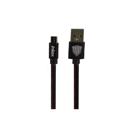 USB кабель Inkax CK-44 micro leather 2.1A black