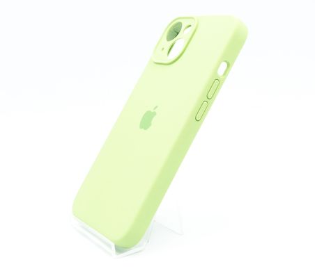 Силіконовий чохол Full Cover для iPhone 14 green(1) Full Camera