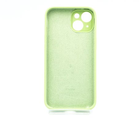 Силіконовий чохол Full Cover для iPhone 14 green(1) Full Camera