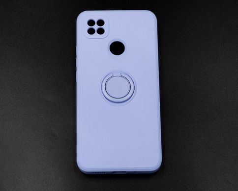 Чохол (TPU) Candy Ring для Xiaomi Redmi 9C purple Full Camera
